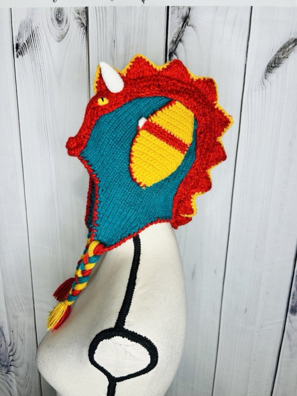 ANDIE GIFTS Youth Dragon Hat Alpaca Outdoors Warm Winter Chunky